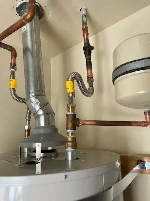 Water heater installation and plumbing repair in Ortega